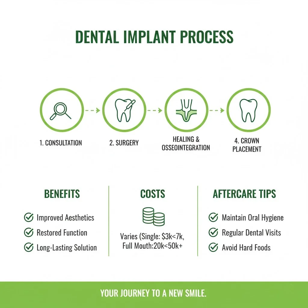implant process: step-by-step diagram